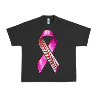 Pigment Black Breast Cancer Ribbon Baseball Urban Heavy Tee - texasbilliewilder