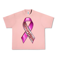 Salmon Breast Cancer Ribbon Baseball Urban Heavy Tee - texasbilliewilder
