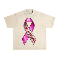 Sandshell Breast Cancer Ribbon Baseball Urban Heavy Tee - texasbilliewilder