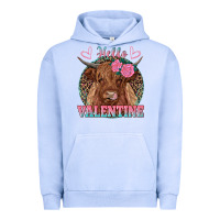 Pigment Grape Ice hello valentine highland cow Urban Hoodie - RanaPortraitStore