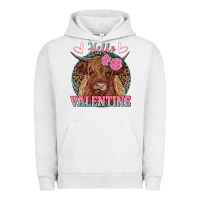 Pigment Lunar Rock hello valentine highland cow Urban Hoodie - RanaPortraitStore