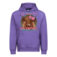 Tulip hello valentine highland cow Urban Hoodie - RanaPortraitStore