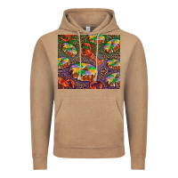 Vintage Coffee Mardi gras king cake and crawfish Vintage Hoodie - RanaPortraitStore