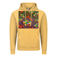 Vintage Mustard Mardi gras king cake and crawfish Vintage Hoodie - RanaPortraitStore