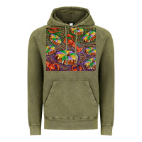 Vintage Olive Mardi gras king cake and crawfish Vintage Hoodie - RanaPortraitStore