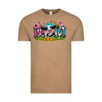 Vintage Coffee mom with cow Vintage Tee - Zillion Design Studio