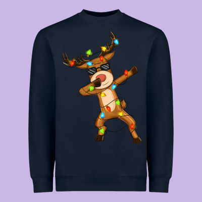 Dabbing Deer Heavyweight Sweatshirt Designed By Zillion Design Studio