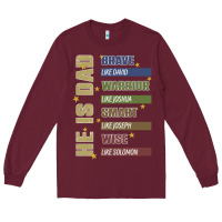 Burgundy bible verses Long Sleeve Tee - JahusDesignShop