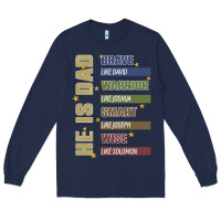 Navy bible verses Long Sleeve Tee - JahusDesignShop