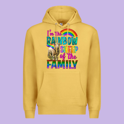 I'm The Rainbow Sheep Of The Family Premium Hoodie Designed By Bundleandbundleshop
