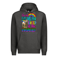 Charcoal Heather I'm The Rainbow Sheep Of The Family Premium Hoodie - BundleAndBundleShop