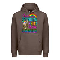 Coffee I'm The Rainbow Sheep Of The Family Premium Hoodie - BundleAndBundleShop