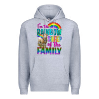 Heather Grey I'm The Rainbow Sheep Of The Family Premium Hoodie - BundleAndBundleShop
