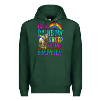 Sports Green I'm The Rainbow Sheep Of The Family Premium Hoodie - BundleAndBundleShop