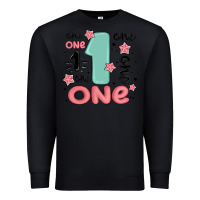 Black one  one one one Premium Sweatshirt - MaliasSmallBusiness