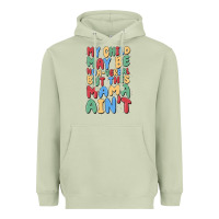 Matcha my child may be non verbal but this mama ain't Heavyweight Hoodie - MaliasSmallBusiness