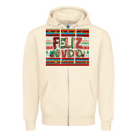 Sandshell feliz navidad spanish christmas Zipper Hoodie - Jasminsmagicworld