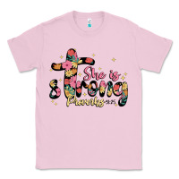Bubblegum Pink she is strong proverbs 31 25 Classic Tee - JahusDesignShop