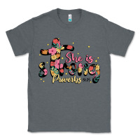 Charcoal Heather she is strong proverbs 31 25 Classic Tee - JahusDesignShop