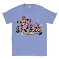 Colony Blue she is strong proverbs 31 25 Classic Tee - JahusDesignShop