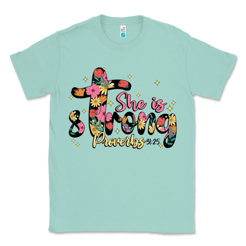 She Is Strong Proverbs 31 25 Classic Tee by JahusDesignShop | Teevron