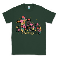 Sports Green she is strong proverbs 31 25 Classic Tee - JahusDesignShop