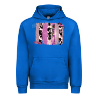 Cobalt Purple Glitter Cowhide Pattern Brushstrokes Urban Hoodie - Bettercallsaul