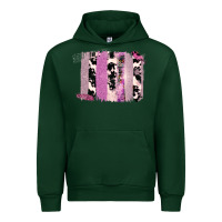 Foreset Green Purple Glitter Cowhide Pattern Brushstrokes Urban Hoodie - Bettercallsaul
