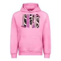 Fuchsia Pink Purple Glitter Cowhide Pattern Brushstrokes Urban Hoodie - Bettercallsaul