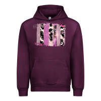 Mauve Wine Purple Glitter Cowhide Pattern Brushstrokes Urban Hoodie - Bettercallsaul