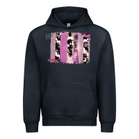 Navy Purple Glitter Cowhide Pattern Brushstrokes Urban Hoodie - Bettercallsaul