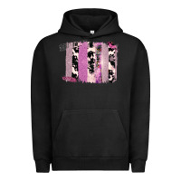 Pigment Black Purple Glitter Cowhide Pattern Brushstrokes Urban Hoodie - Bettercallsaul