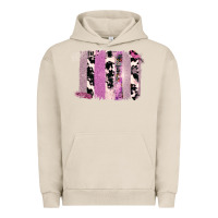 Pigment French Oak Purple Glitter Cowhide Pattern Brushstrokes Urban Hoodie - Bettercallsaul
