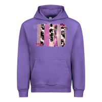 Tulip Purple Glitter Cowhide Pattern Brushstrokes Urban Hoodie - Bettercallsaul