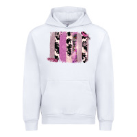 White Purple Glitter Cowhide Pattern Brushstrokes Urban Hoodie - Bettercallsaul