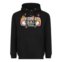 Black ask me about my pronouns Heavyweight Hoodie - MaliasSmallBusiness
