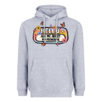 Heather Grey ask me about my pronouns Heavyweight Hoodie - MaliasSmallBusiness
