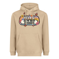 Mushroom ask me about my pronouns Heavyweight Hoodie - MaliasSmallBusiness