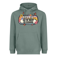 Sage ask me about my pronouns Heavyweight Hoodie - MaliasSmallBusiness