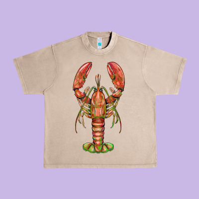 Lobster Urban Heavy Tee Designed By Barkaloodesign