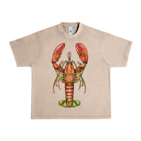 French Oak lobster Urban Heavy Tee - BarkalooDesign