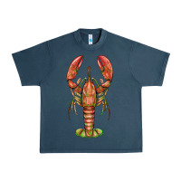 Midnight Navy lobster Urban Heavy Tee - BarkalooDesign