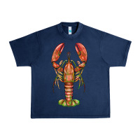 Navy lobster Urban Heavy Tee - BarkalooDesign