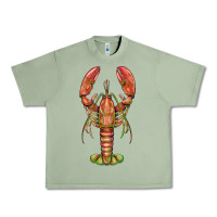 Oil Green lobster Urban Heavy Tee - BarkalooDesign