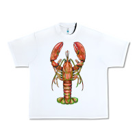 White lobster Urban Heavy Tee - BarkalooDesign