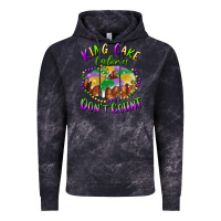 Cloud Black mardi gras king cake calories don't count Vintage Hoodie - RanaPortraitStore