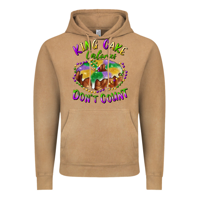 Mardi Gras King Cake Calories Don't Count Vintage Hoodie by RanaPortraitStore | Teevron