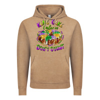 Vintage Coffee mardi gras king cake calories don't count Vintage Hoodie - RanaPortraitStore
