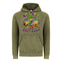 Vintage Olive mardi gras king cake calories don't count Vintage Hoodie - RanaPortraitStore