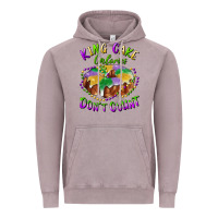 Vintage Zinc mardi gras king cake calories don't count Vintage Hoodie - RanaPortraitStore